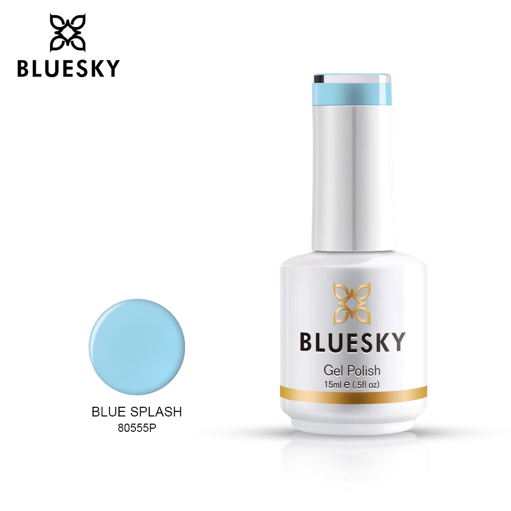 Bluesky Gel Polish - BLUE SPLASH - 80555 – Bluesky Professional