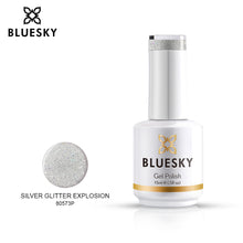 Load image into Gallery viewer, Bluesky Professional SILVER GLITTER EXPLOSION bottle, product code 80573
