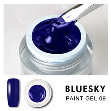 Load image into Gallery viewer, Bluesky Professional - Blue Gel Paint - #DK09