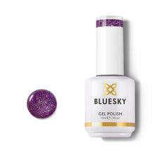 Load image into Gallery viewer, Bluesky Professional PURPLE SILVER GLITTER bottle, product code VIP04